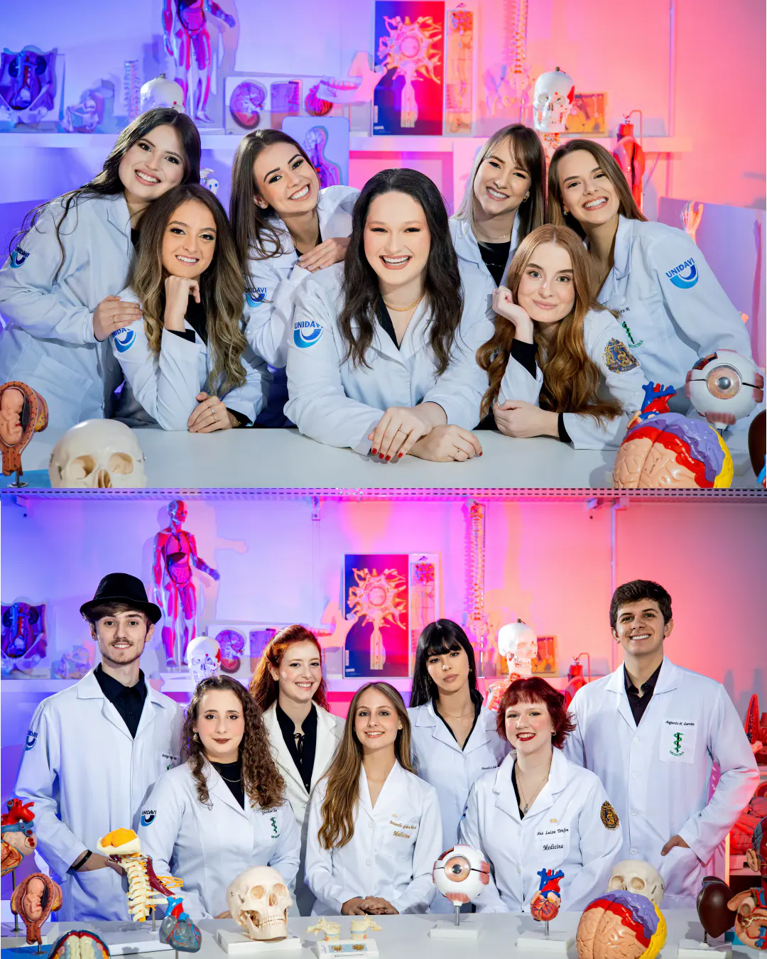 Fotografia de formatura em São José dos Pinhais com retrato da turma.