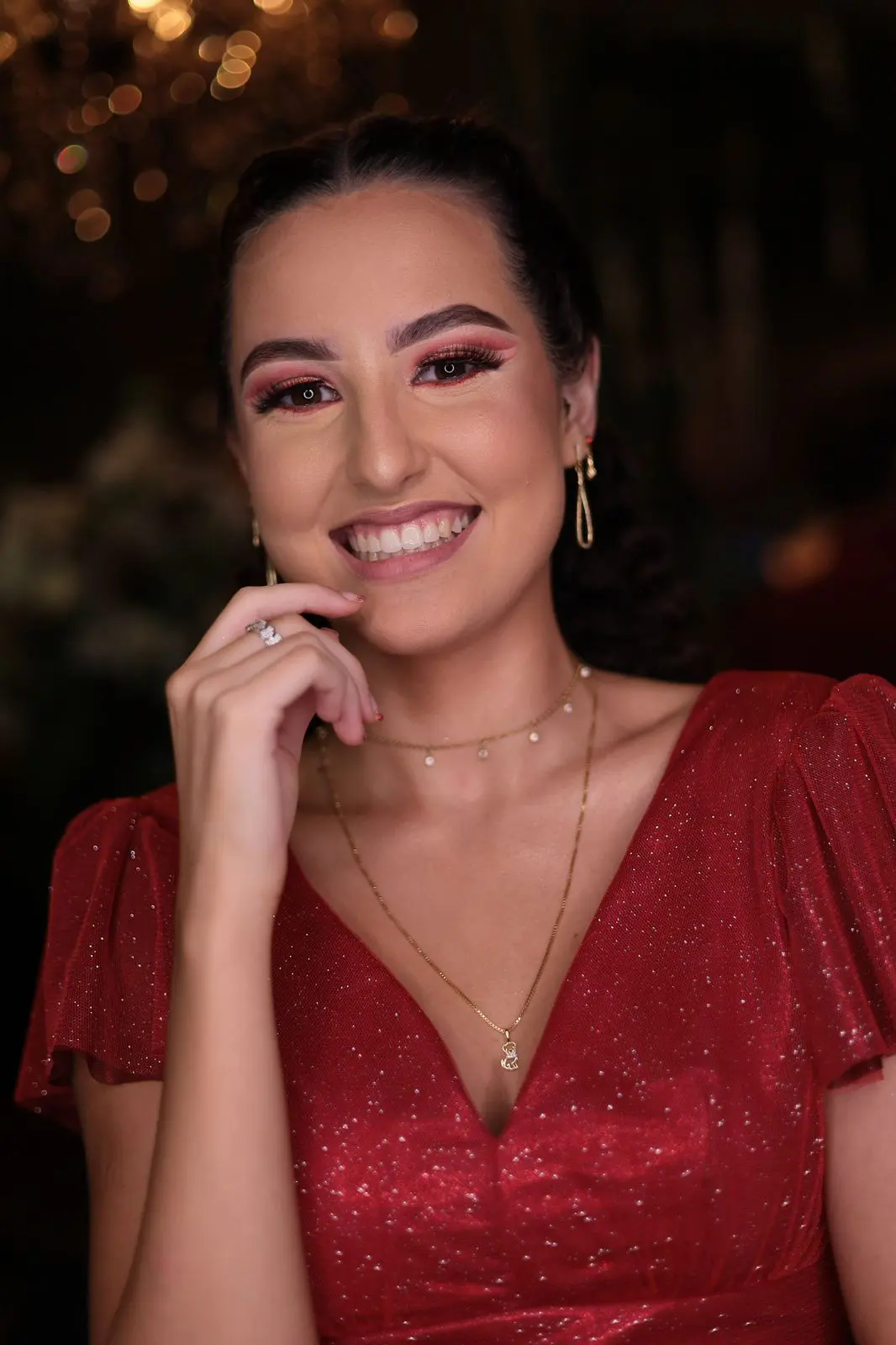 Fotografia de formatura em Chapecó com detalhes da cerimônia.