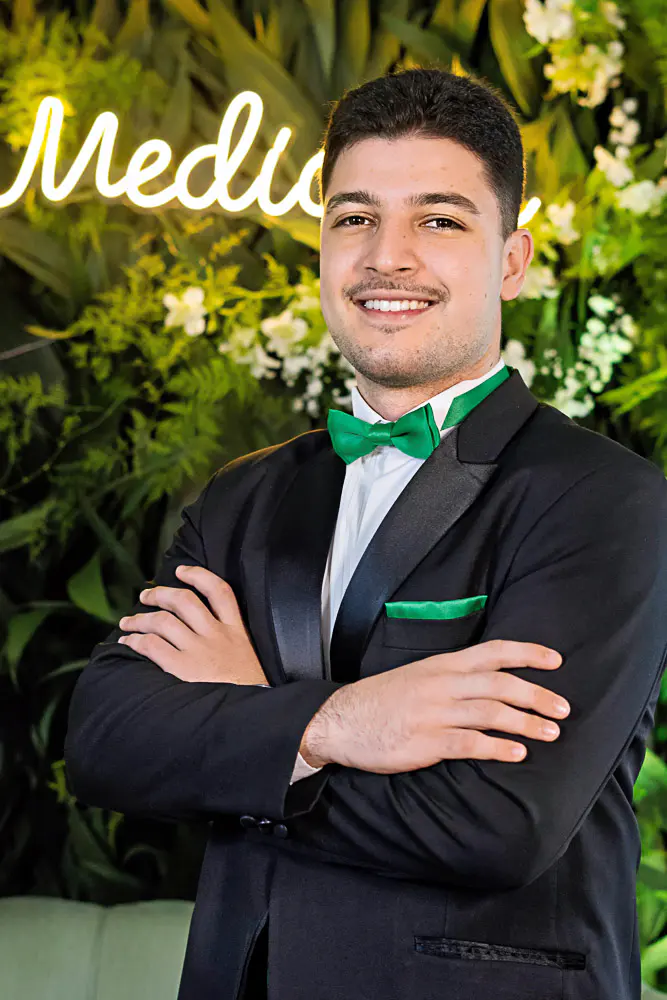 Fotografia de formatura em Lages com retrato da turma.